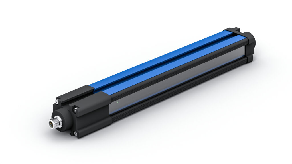 Griglia luminosa di misurazione di wenglor per il monitoraggio preciso della sporgenza delle pile di materiali